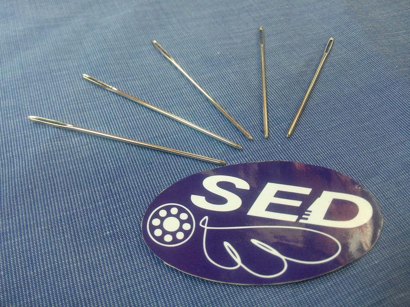 圓頭針不扎手&手縫針 皮革/ 拼布/手作 5支裝