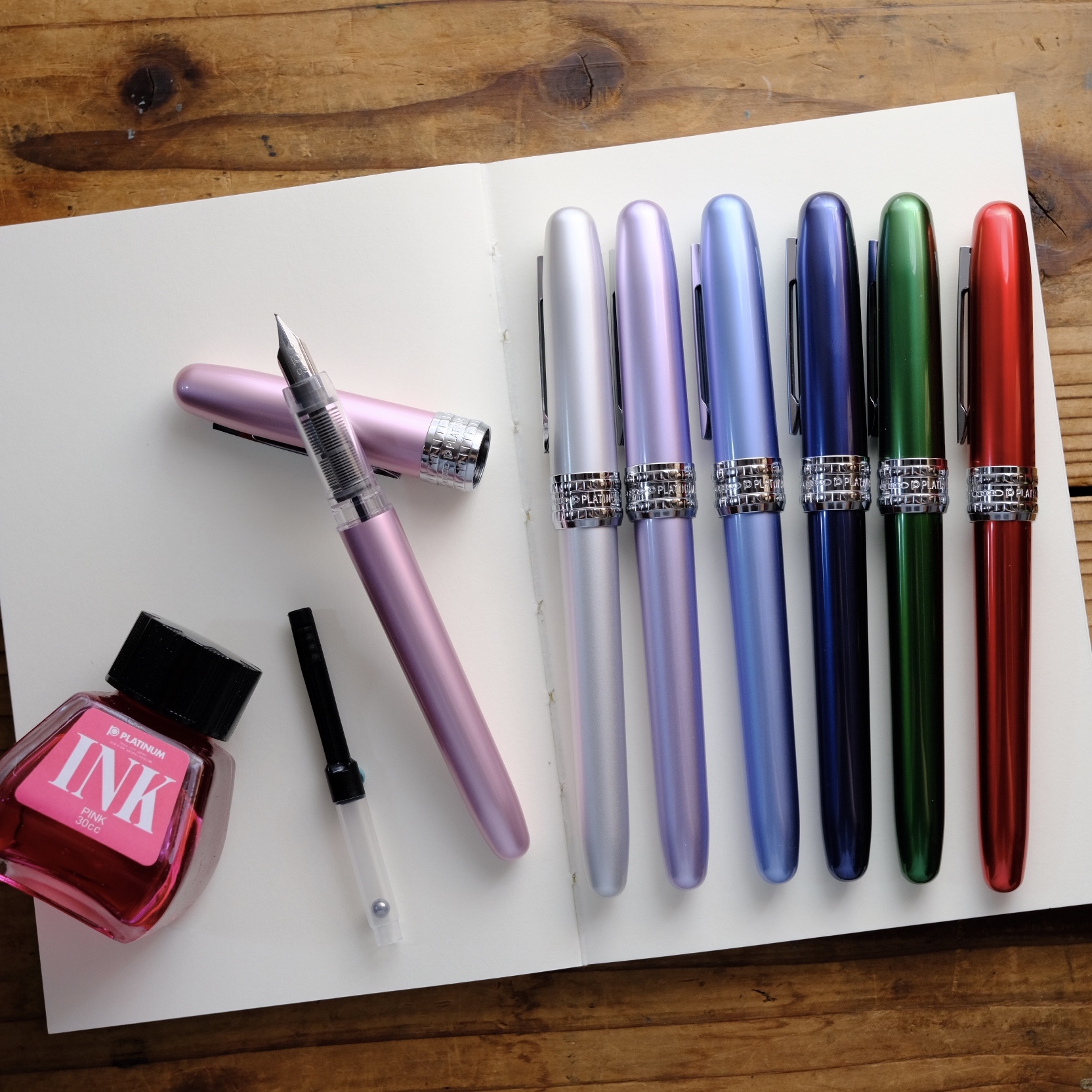 Plaisir 03細字鋼筆｜白金 PLATINUM 日本