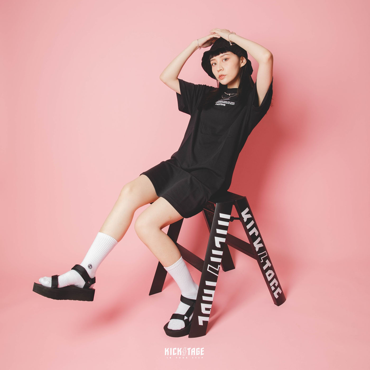 女鞋TEVA FLATFORM UNIVERSAL 黑色厚底增高織帶涼鞋【TV1008844BLK】