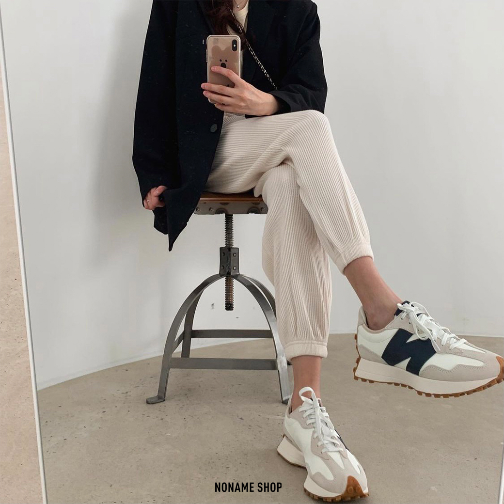 NEW BALANCE NB327 327 大N 韓風 復古 增高 厚底 休閒鞋 慢跑鞋 海鹽 (女款)