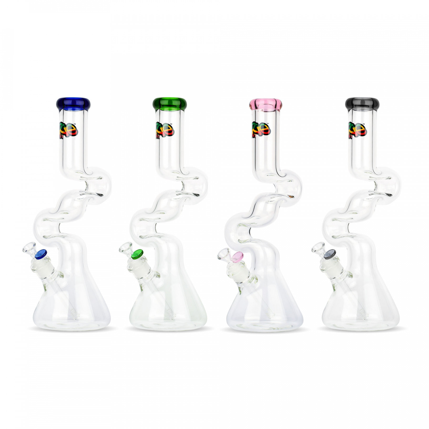 🇨🇦 iRie - 7mm Thick Loop-D-Loop Beaker Tube 玻璃水煙壺（41cm）