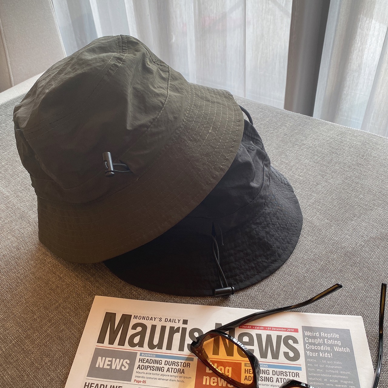 涼感機能漁夫帽/四色