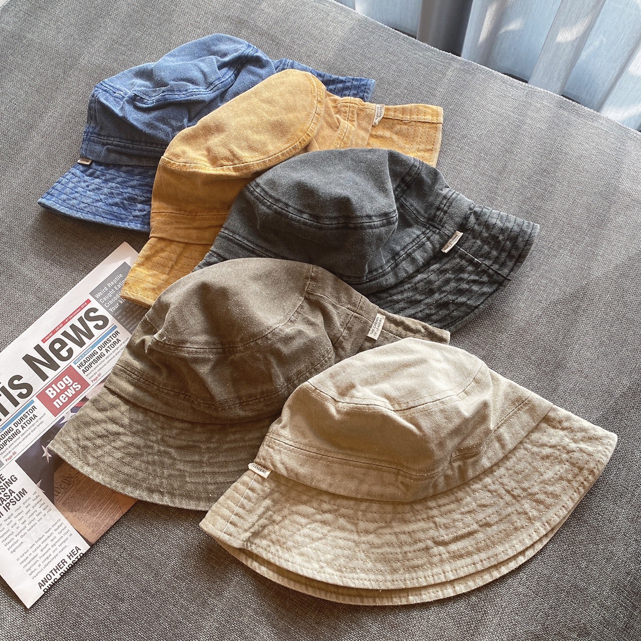 水洗漁夫帽/五色