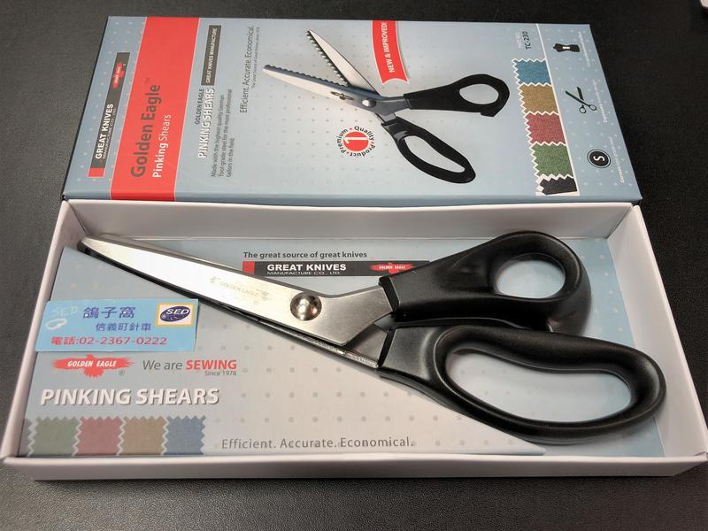 Golden Eagle 老鷹牌 波刃鋸齒剪 9吋 TC-230