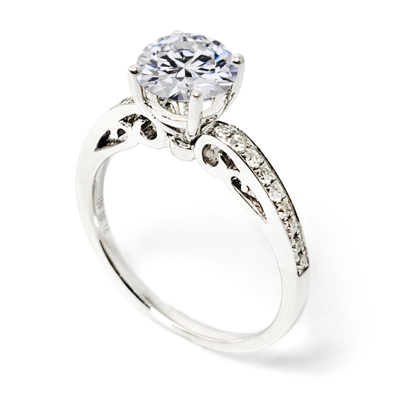 18K白金鑽石戒指托(M24RY7166RM10)