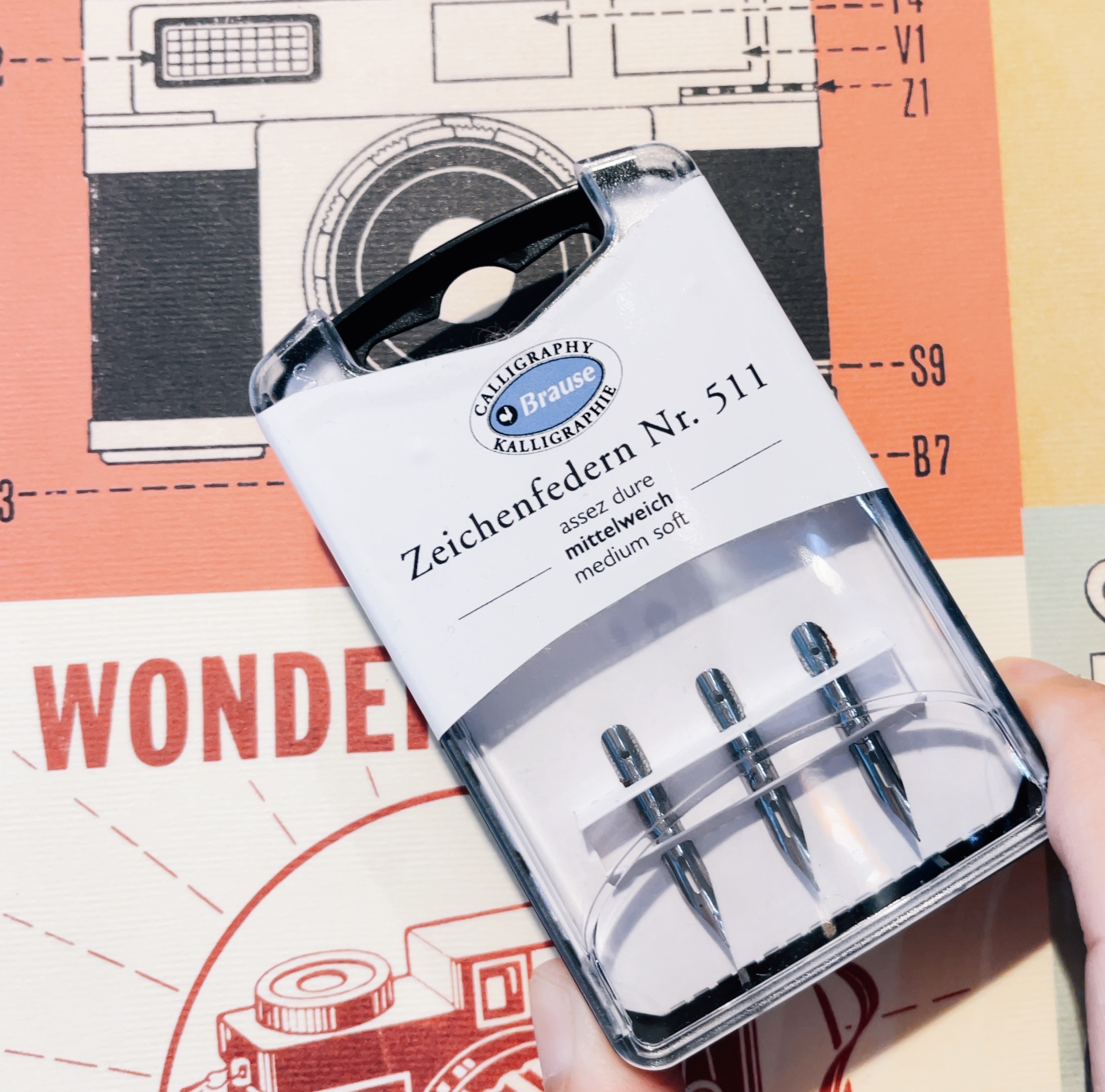 沾水筆尖 Brause -中軟細尖 3支裝 nr511