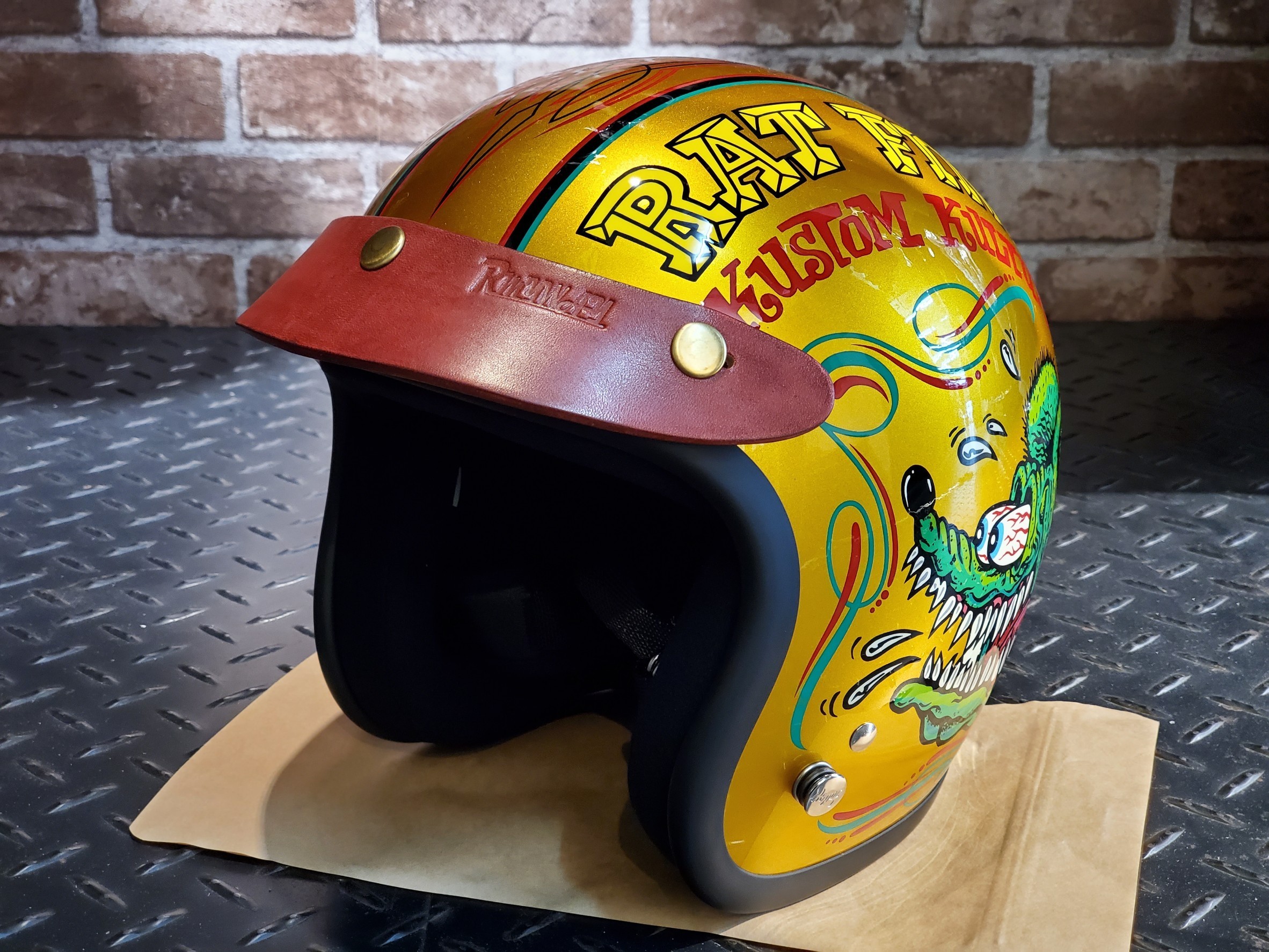 RMYWAY LHB-03 短帽簷 咖啡紅 皮帽簷