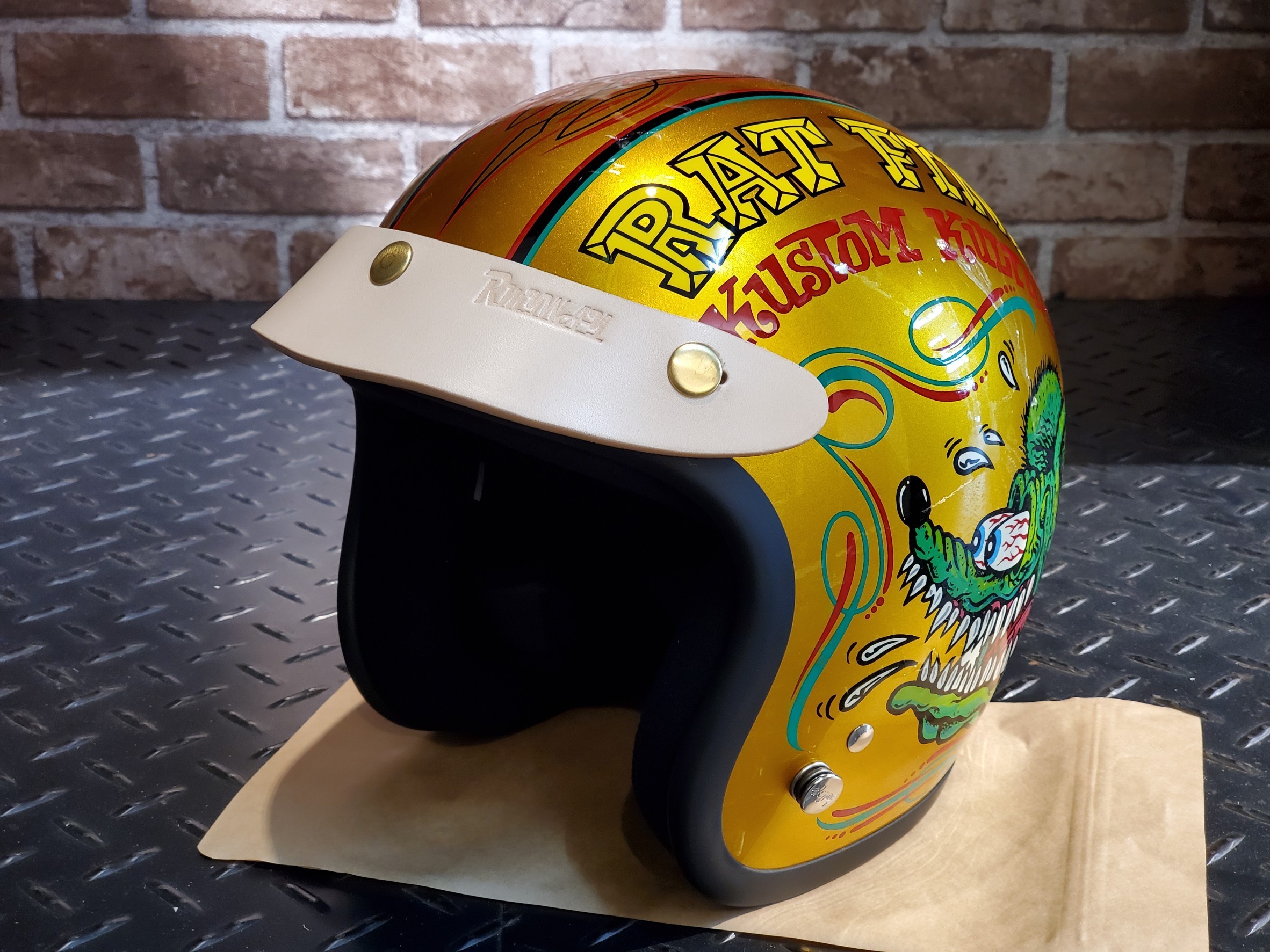 RMYWAY LHB-03 短帽簷 原色 皮帽簷