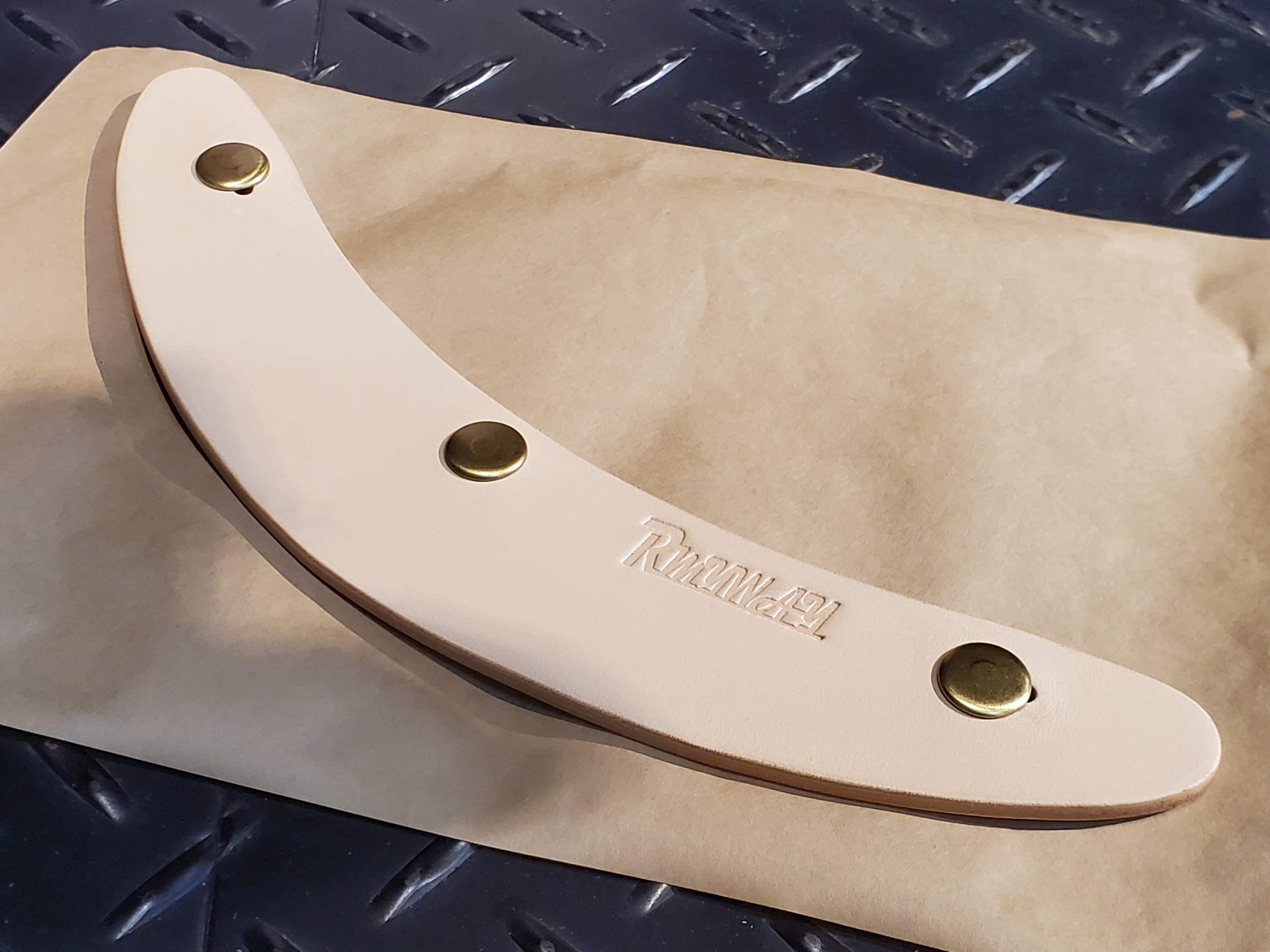 RMYWAY LHB-03 短帽簷 原色 皮帽簷