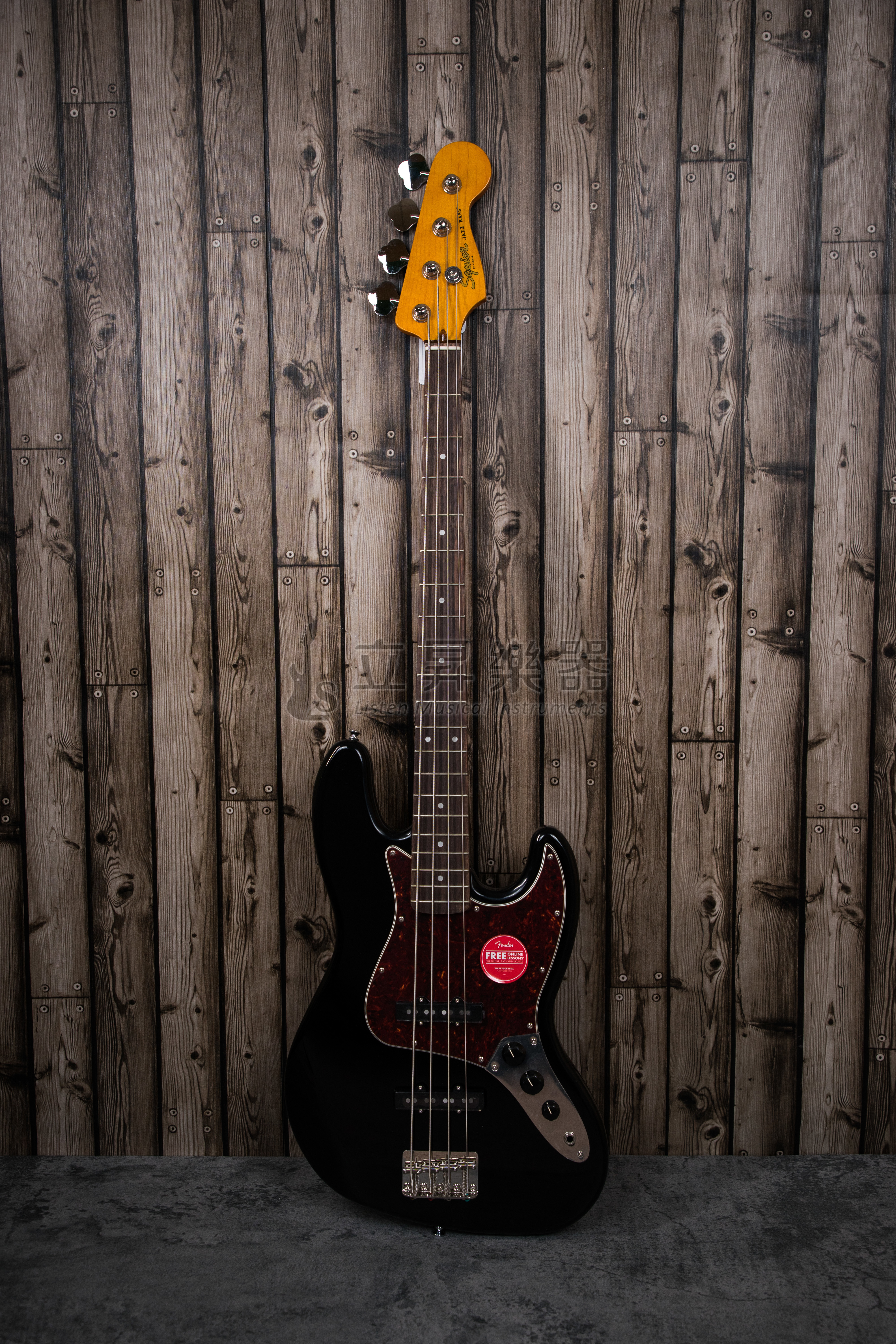 Fender Squier Classic Vibe 60S Jazz Bass LRL BLK 黑色 附RockBag 加厚防潑水琴袋
