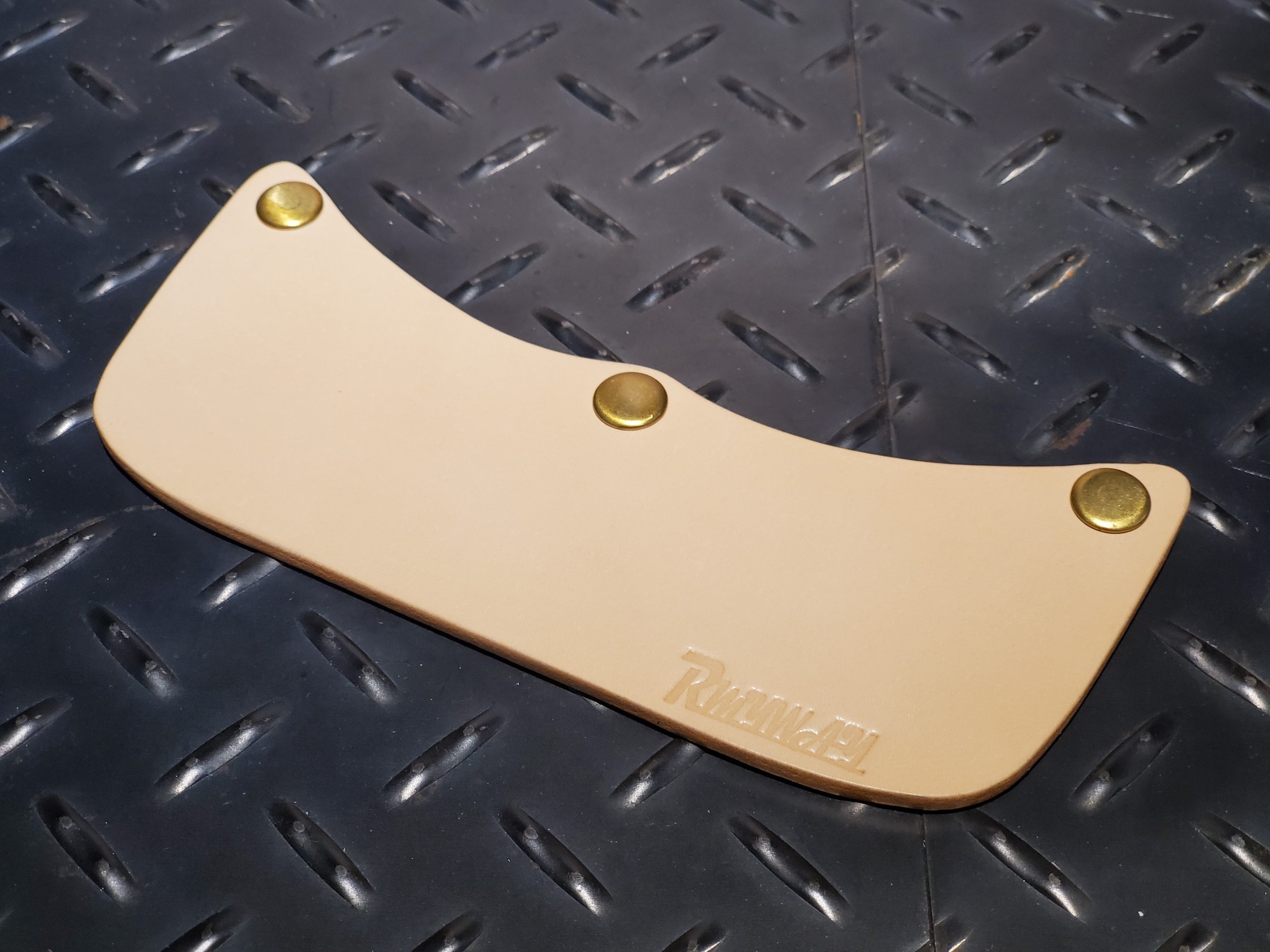 RMYWAY LHB-02 中帽簷 原色 皮帽簷