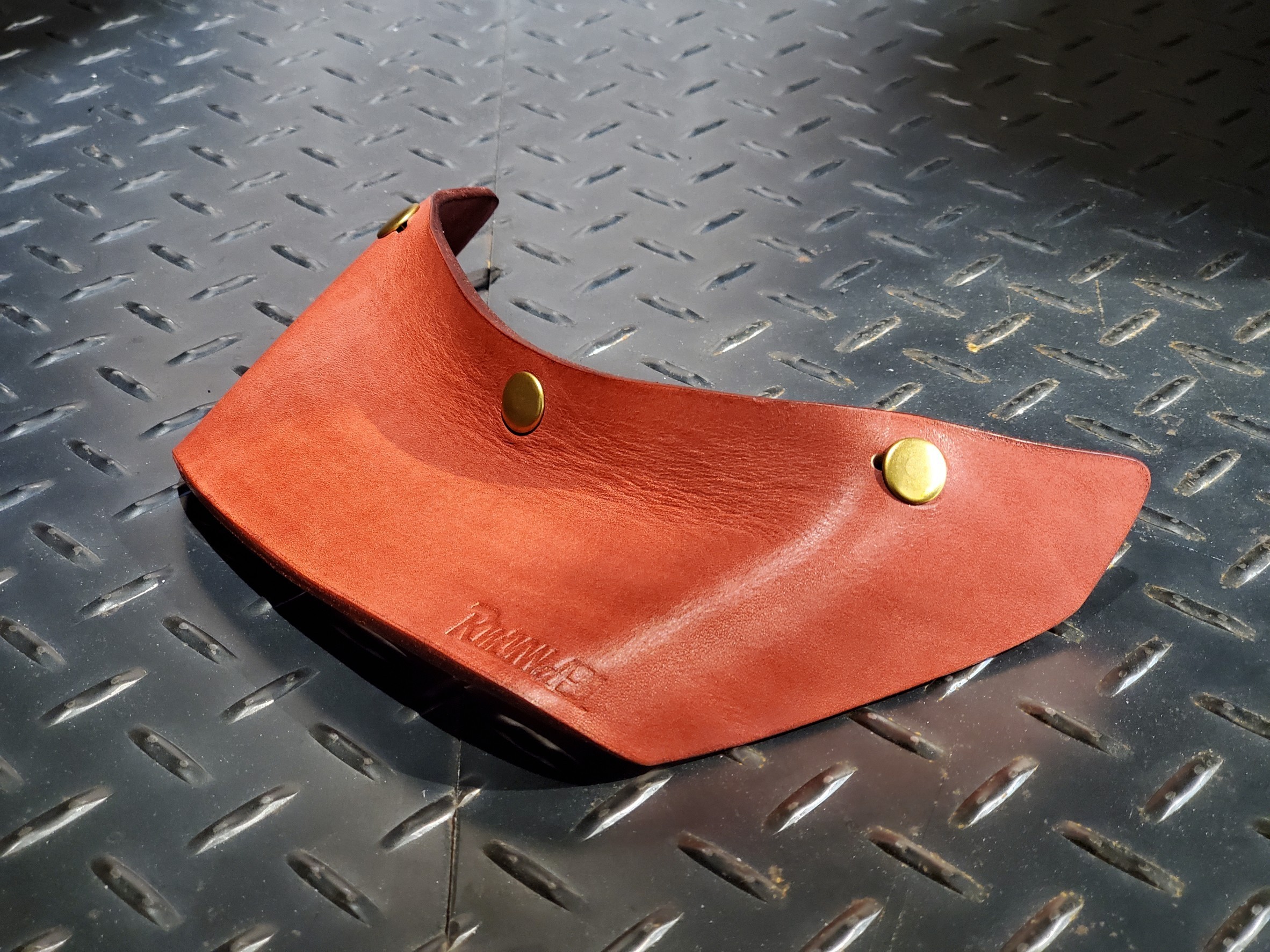 RMYWAY LHB-01 長帽簷 咖啡紅 皮帽簷