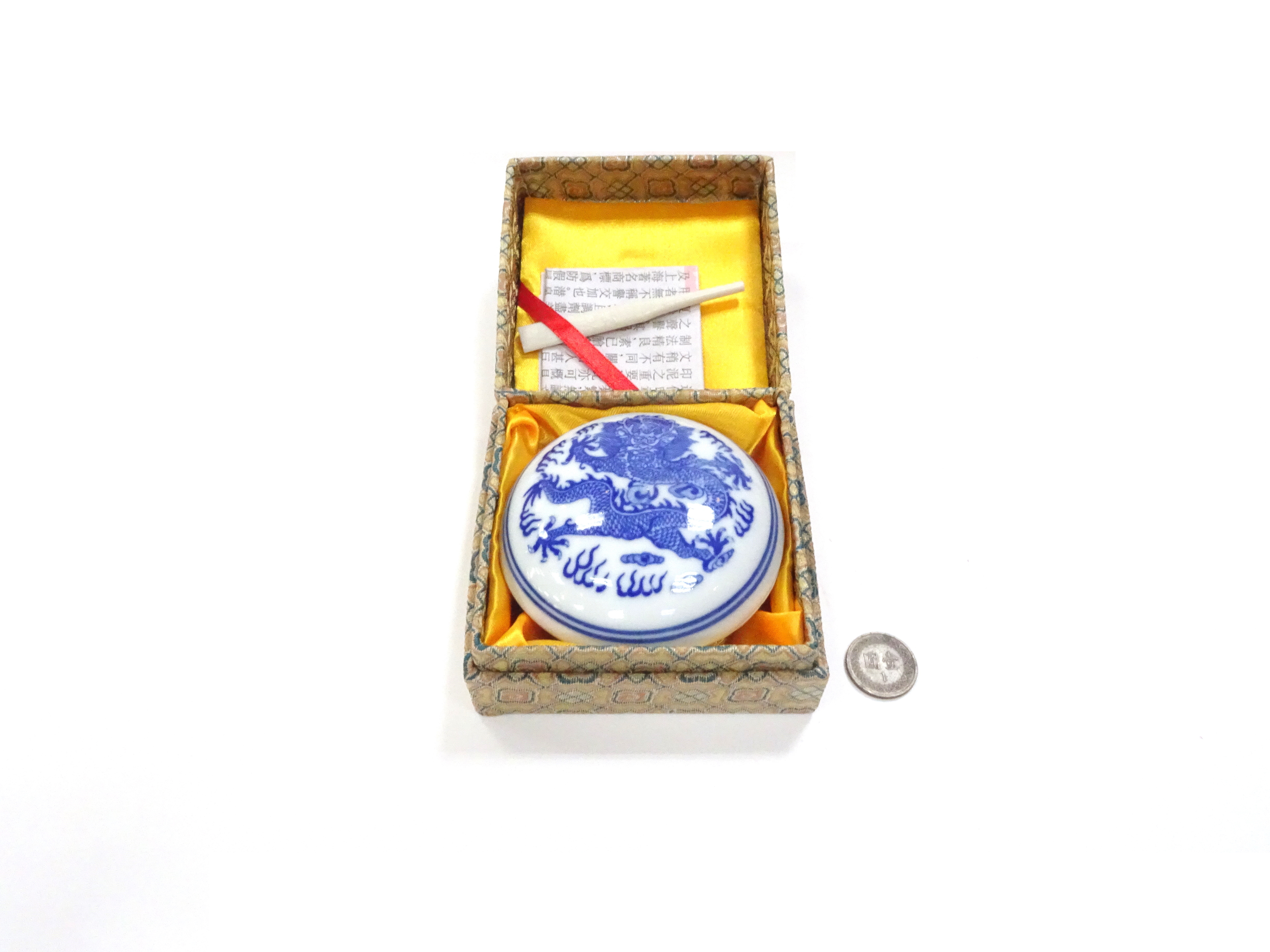 西泠印泥青花鏡面硃砂60g