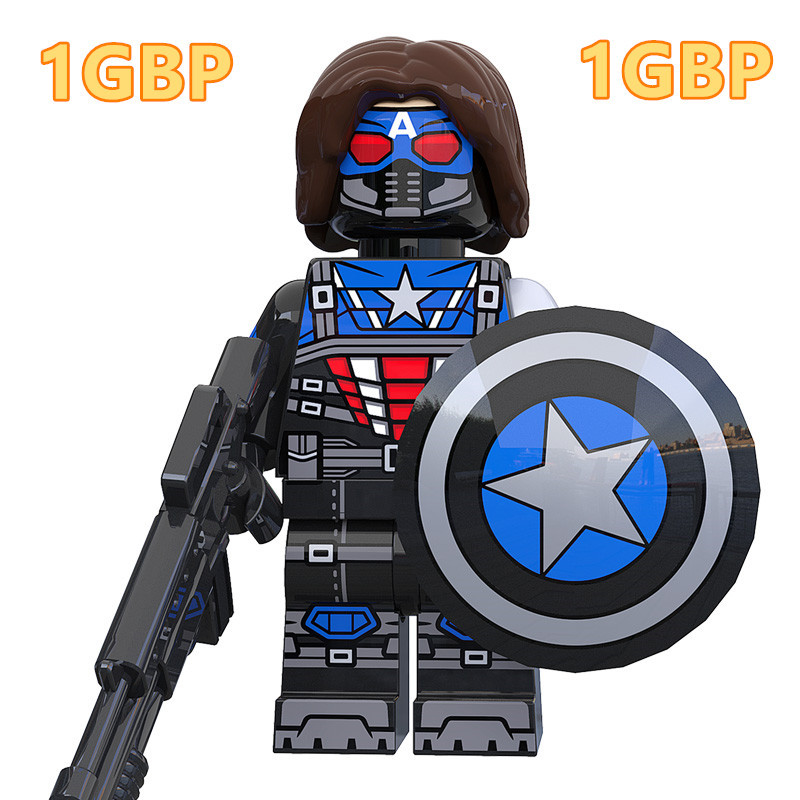 1GBP Special Offer:  Winter Soldier x Captain America Avengers Endgame Custom Marvel Super Heroes Minifigs XP299