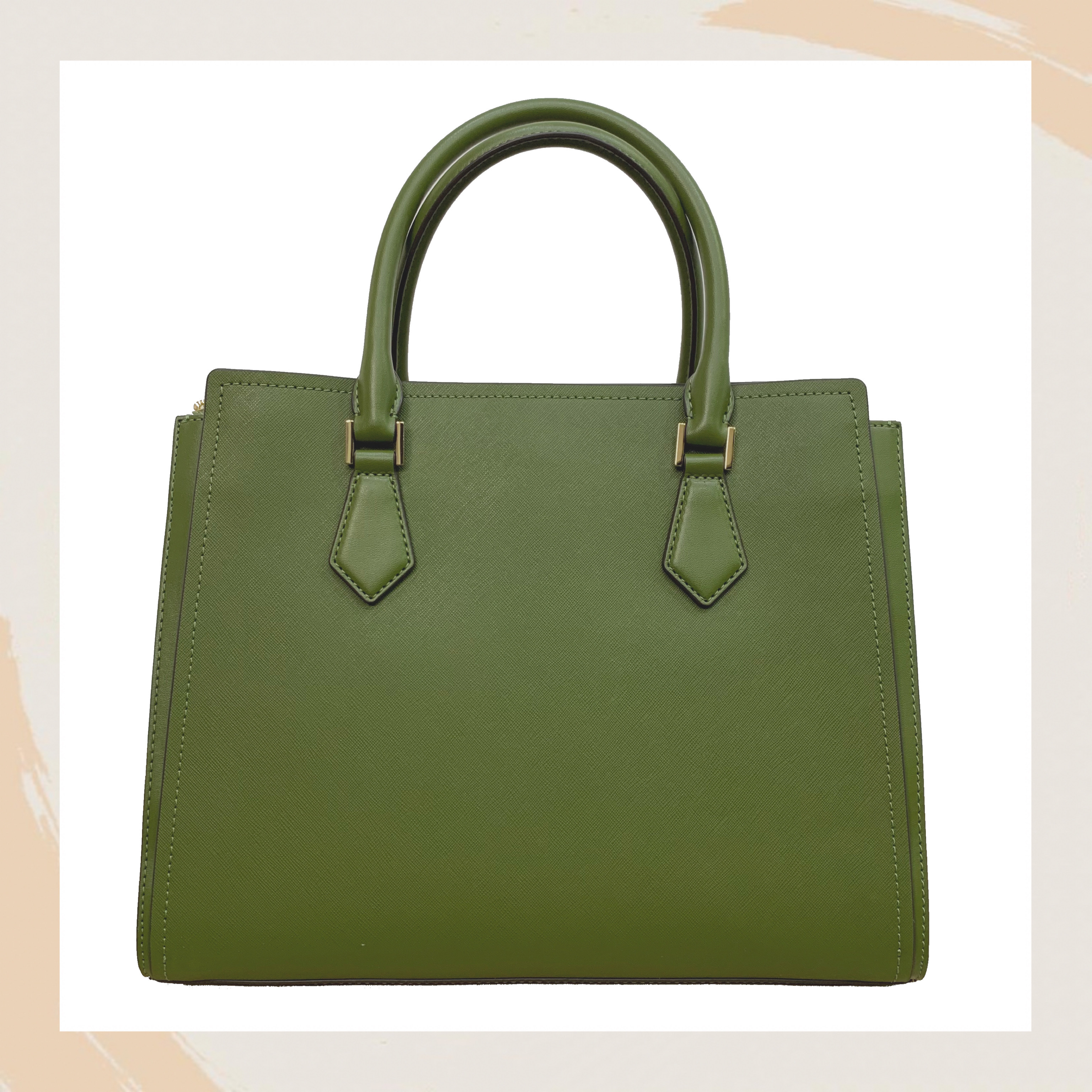 【名牌代購】MICHAEL KORS HOPE LARGE SATCHEL #35T0GWXS3L/EVERGREEN