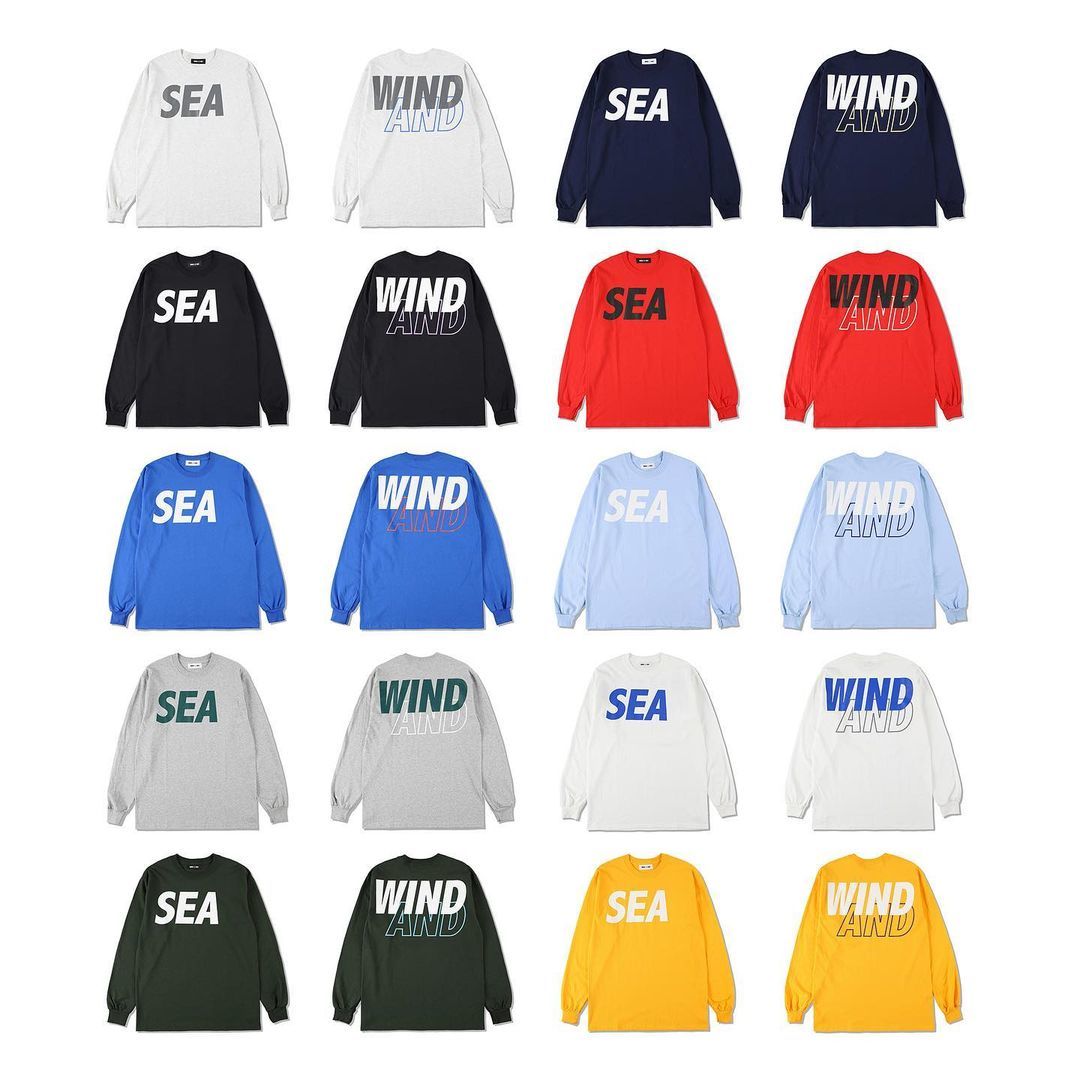 2021SS WIND AND SEA SEA L/S T-SHIRT 熱門 LOGO 木村著 長T WDS-SEA-04 現貨