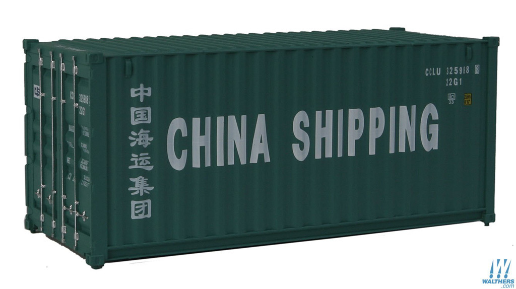 SceneMaster 949-8056 HO規 CHINA SHIPPING 20呎 貨櫃 綠