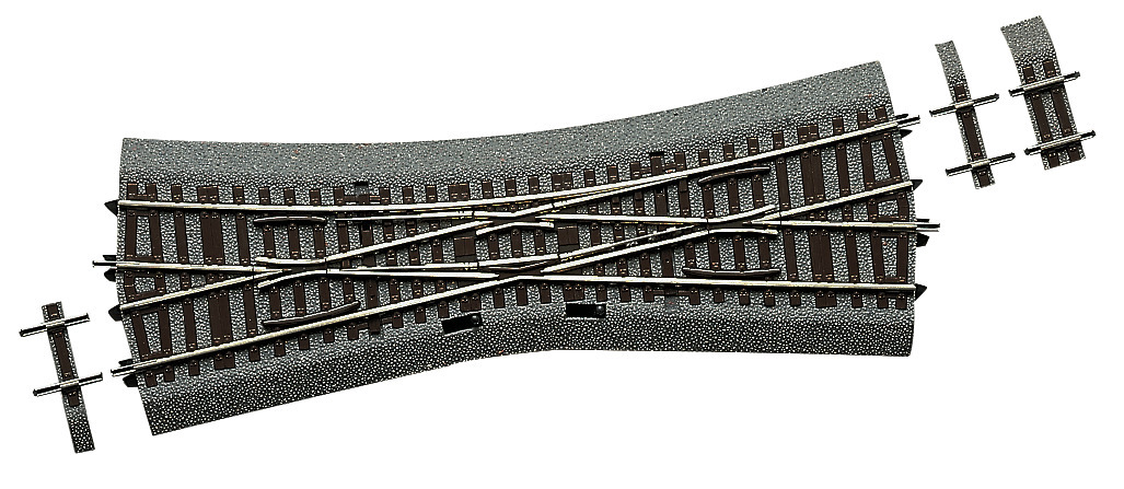 Roco 42546 HO規 R531mm 長230mm 15度 X型岔軌