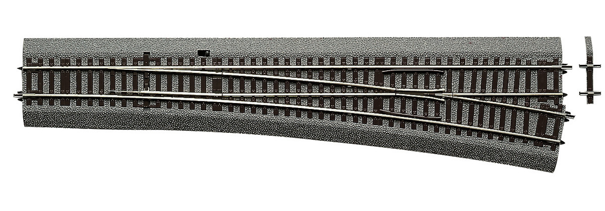 Roco 42581 HO規 長 345mm 10度 右彎岔軌