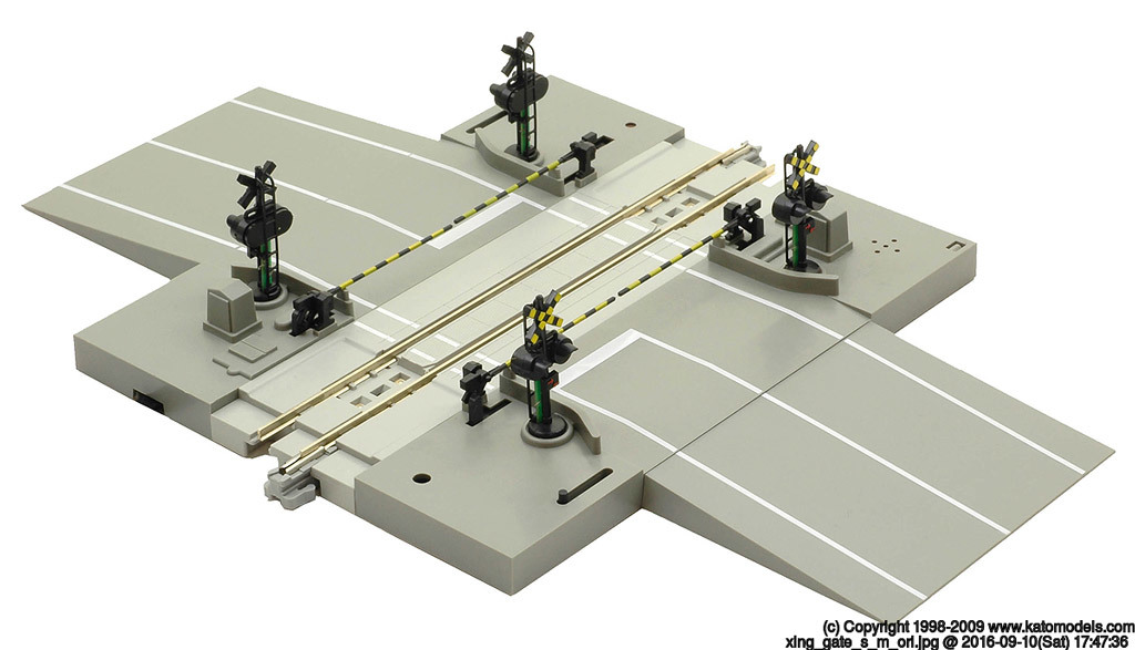 Kato 20-652 N scale electrical level crossing including light and 4 types of warning sound