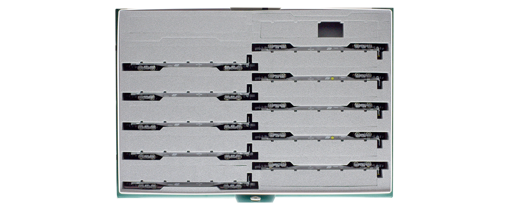 Kato 10-216 N規 貨櫃平車收納盒.12輛