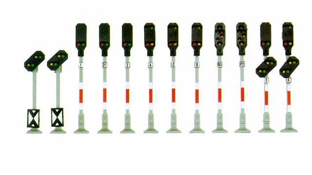 Busch 5850 N規 Signals 12個 號誌組 套件