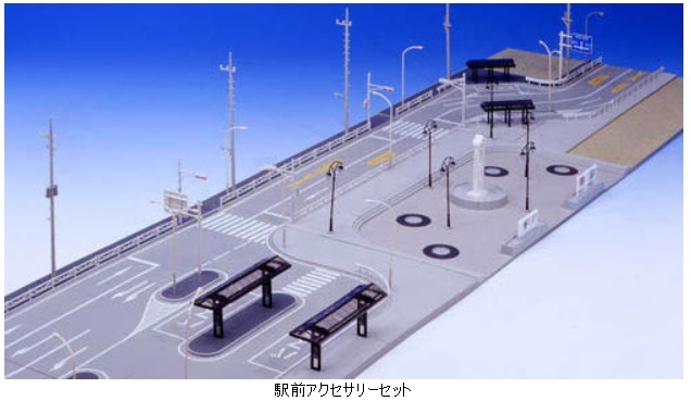 Kato 23-416 N規 車站前的配備