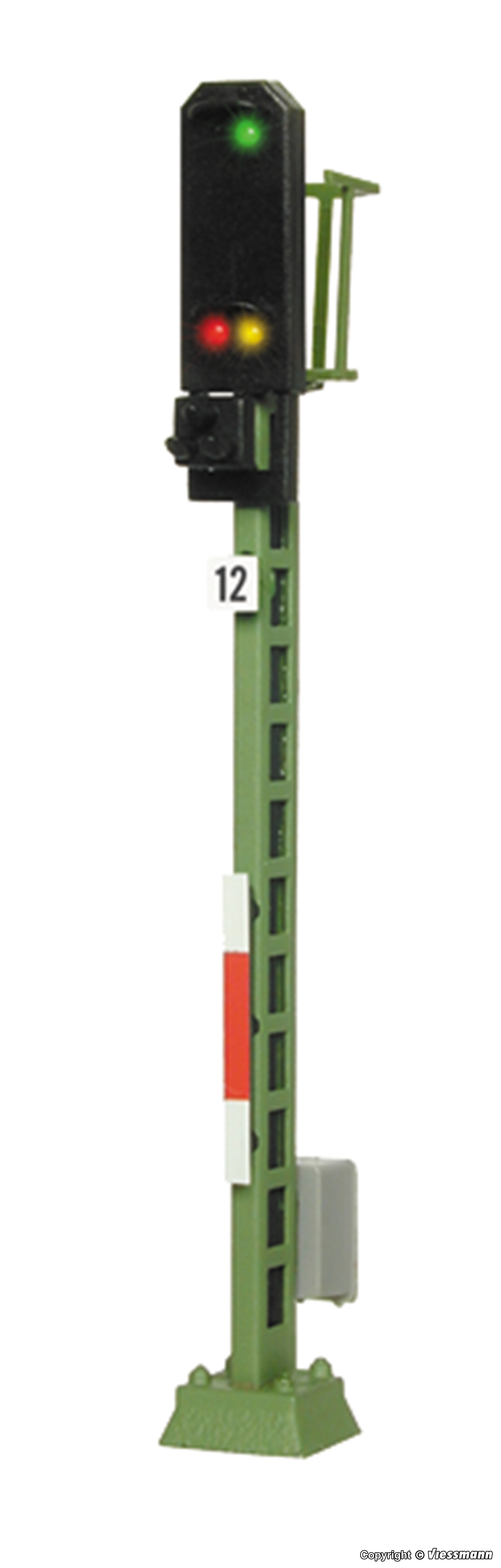 Viessmann 4412 N規 Colour light entry signal 平交道號誌燈 (會亮燈)