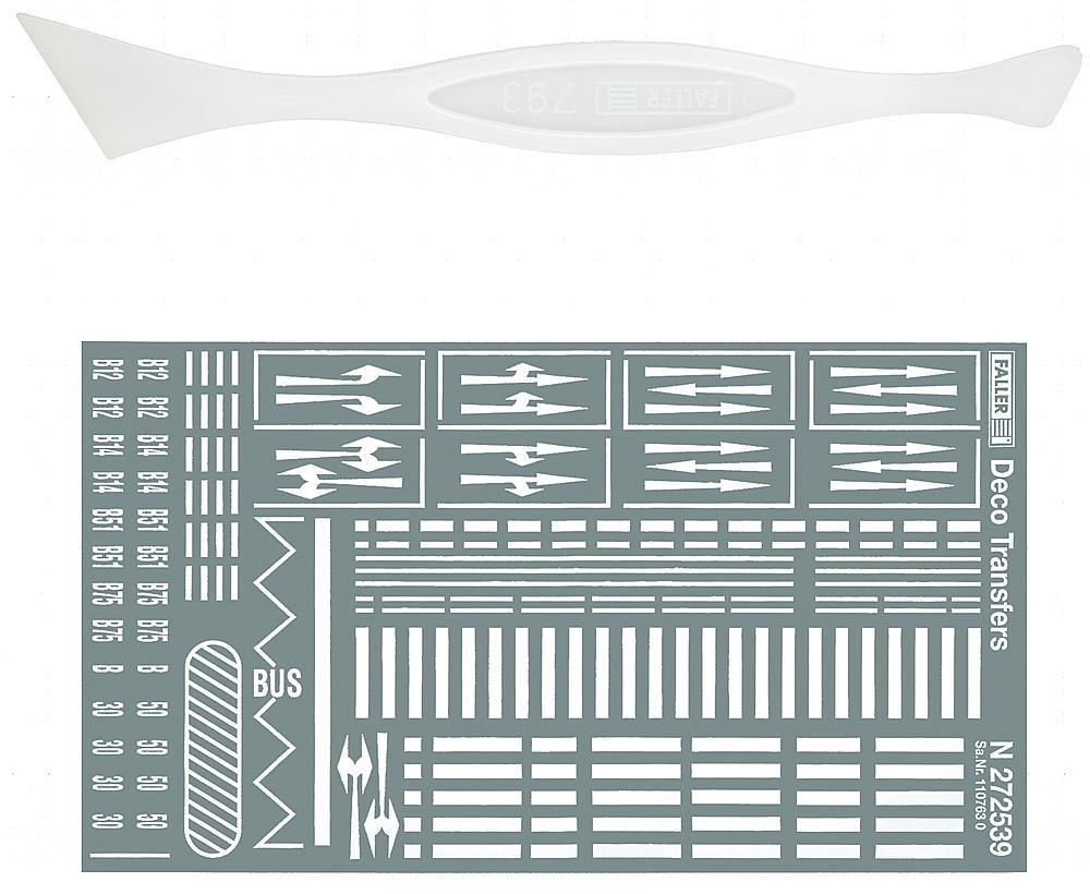 Faller 272451 N規 Roadway markings 道路標誌
