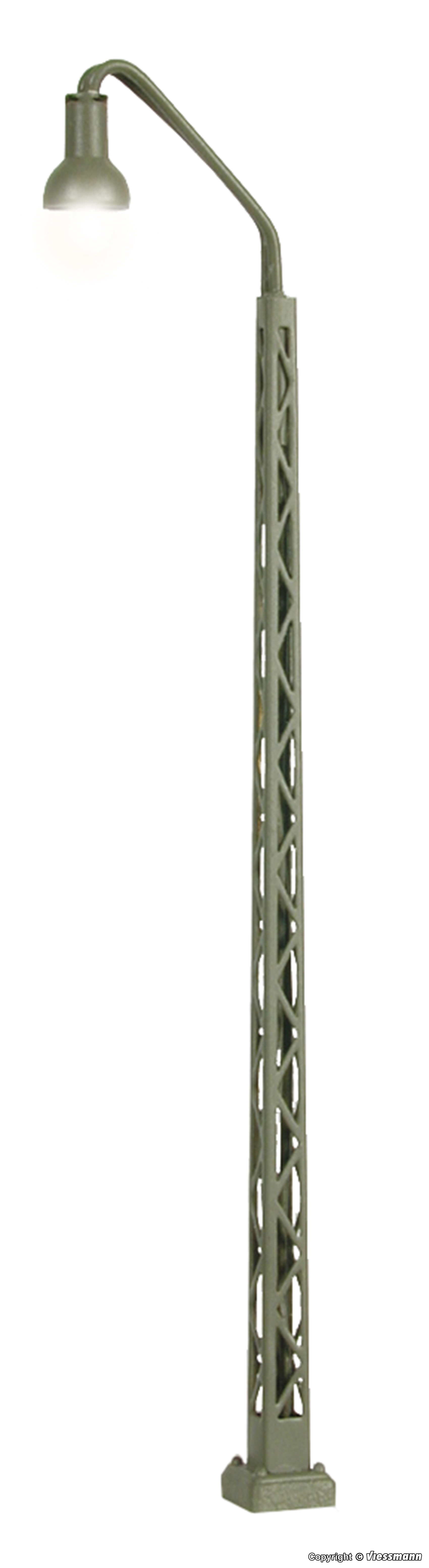 Viessmann 6585 N規 Railway lamp LED warm-white 鐵道路燈 (有亮燈)