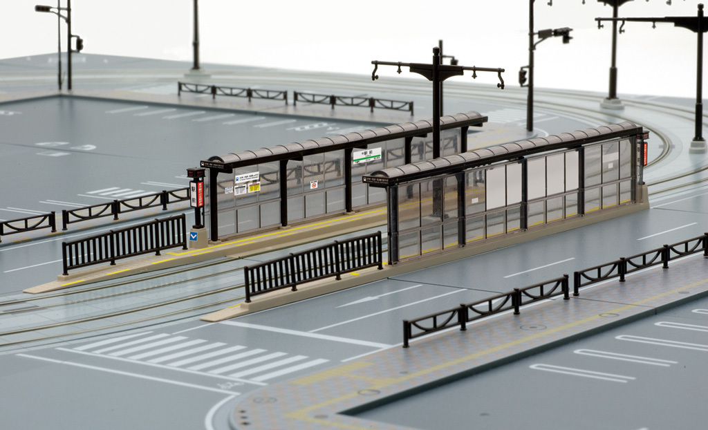 Kato 43-730 N規 Tram Stop 新形電停.電車站