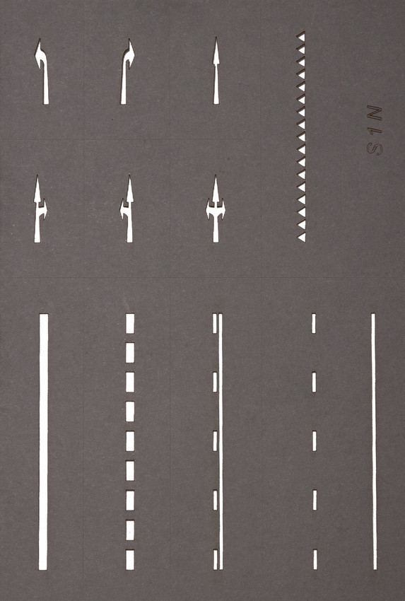 Noch 34240 N scale, Street Marking Templates