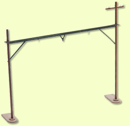 Tomytec 情景小物 020 N規 架線柱 A.複線.6入