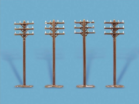 Peco 5182 N規 Telegraph Poles 電線桿.8入