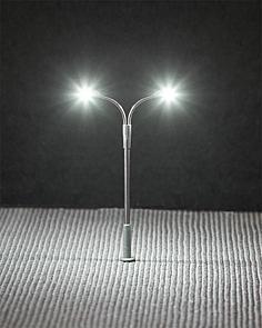 Faller 272221 N規 LED Street light lamppost two arms LED路燈 雙臂