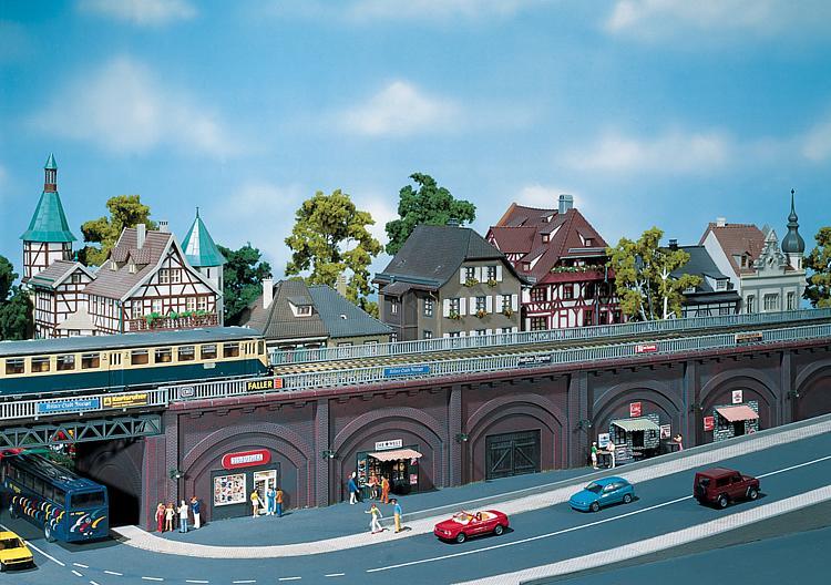 Faller 272577 N規 Arcades with shops 有拱門的商店街