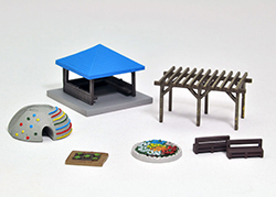 Tomytec 情景小物 014-4 N規 車站前公園 C4