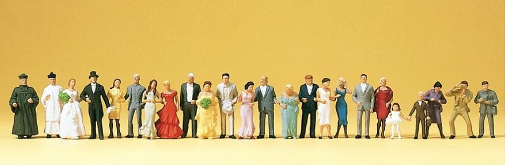 Preiser 14415 HO scale, Wedding Guests