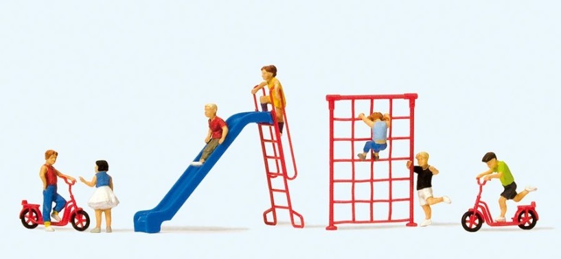 Preiser 10616 HO scale, Playing Children