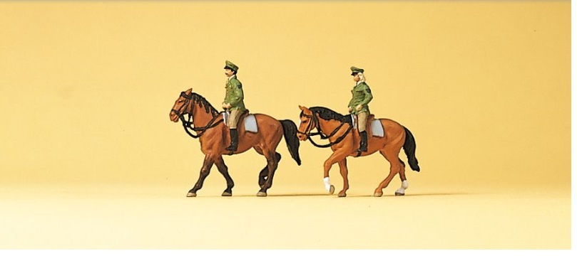 Preiser 79139 N規 German Mounted Police 德國騎警