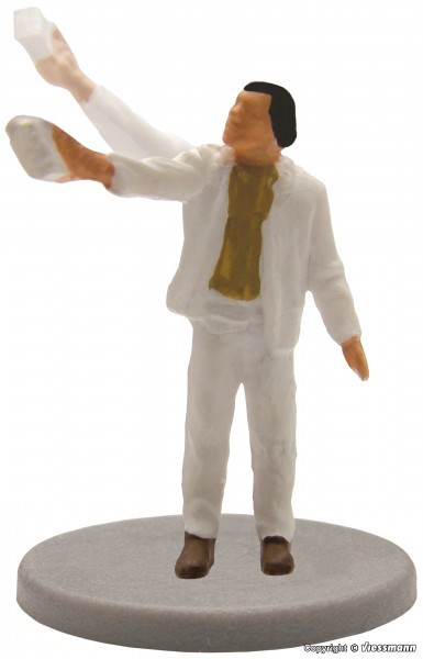 Viessmann 5013 HO規 拿刷子的油漆工.電動