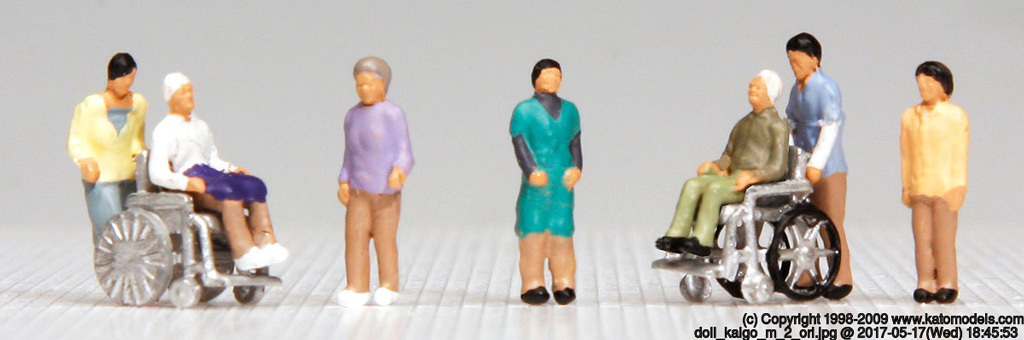 Kato 24-238 N scale Figure Set Nursing for the Elderly