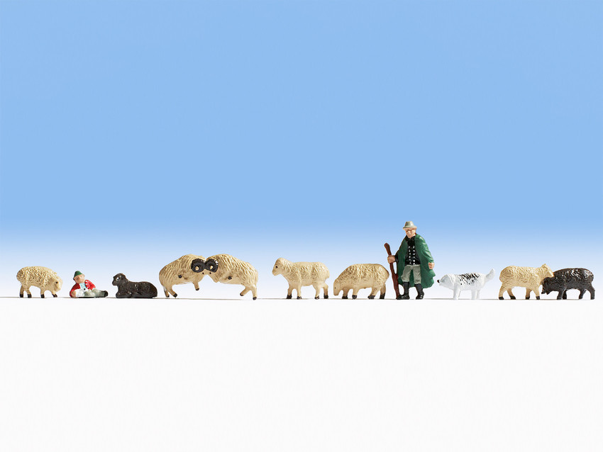 Noch 36750 N規 Schafe und Schäfer 牧羊人.牧羊犬.羊