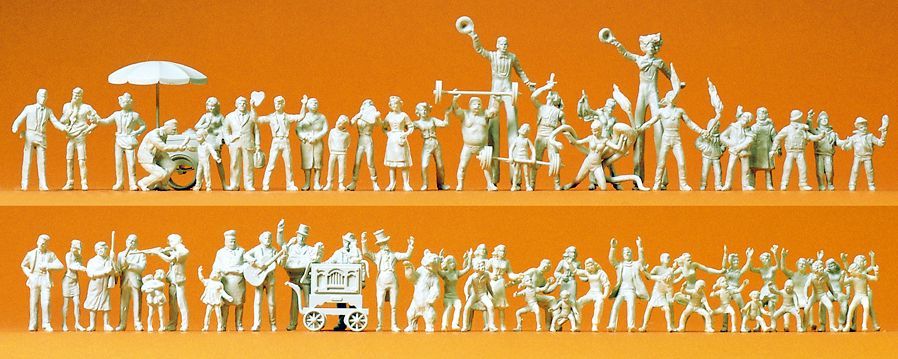 Preiser 16342 HO規 節慶時刻.60人.未上色