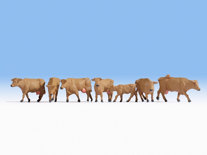 Noch 15727 HO scale,  Cows, brown
