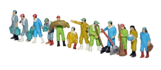 Tomytec 人間 122 N規 牧場的人們.12人