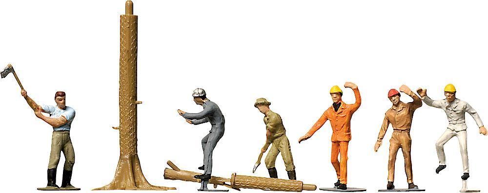 Faller 151041 HO規 Lumbermen 伐木工人