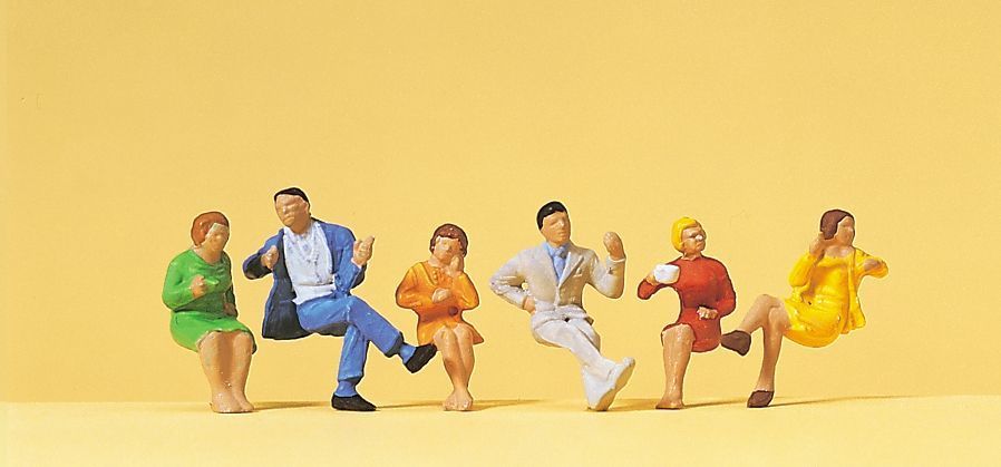 Preiser 14103 HO scale, Seated people