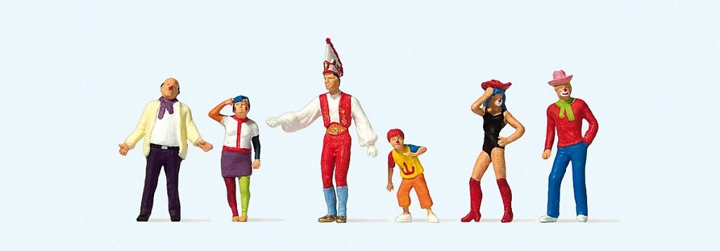 Preiser 24644 HO scale, At the carnival parade