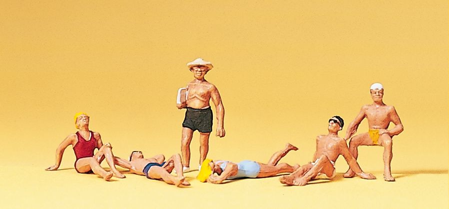 Preiser 10071 HO scale, Bathers sunbathing